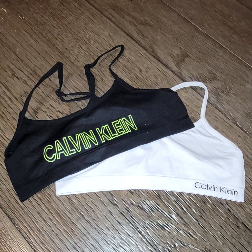Calvin Klein Racerback Crop Bras x2 - NWOT